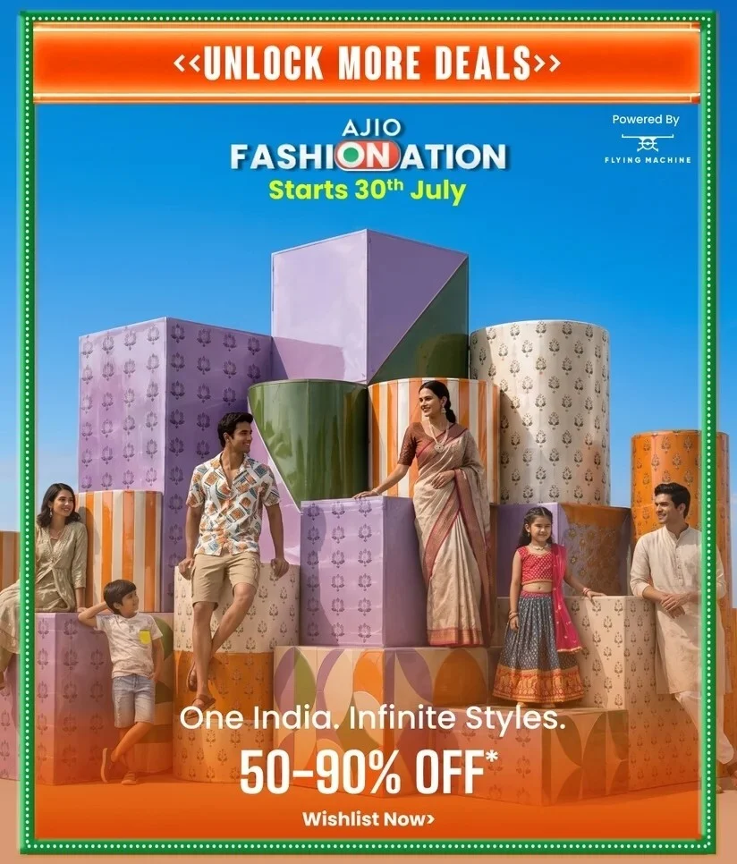 Ajio FashiONation Sale - 50-90% off