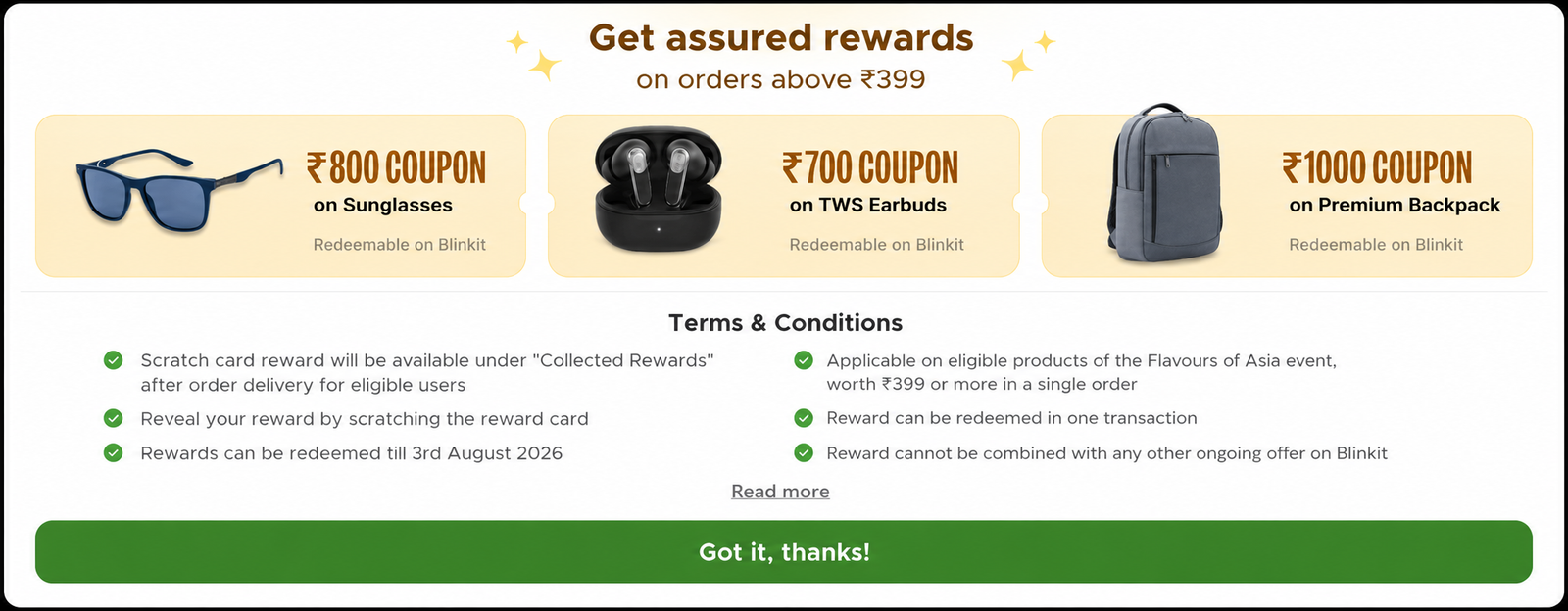 🛒 Blinkit Flavours of Asia Contest 🎉