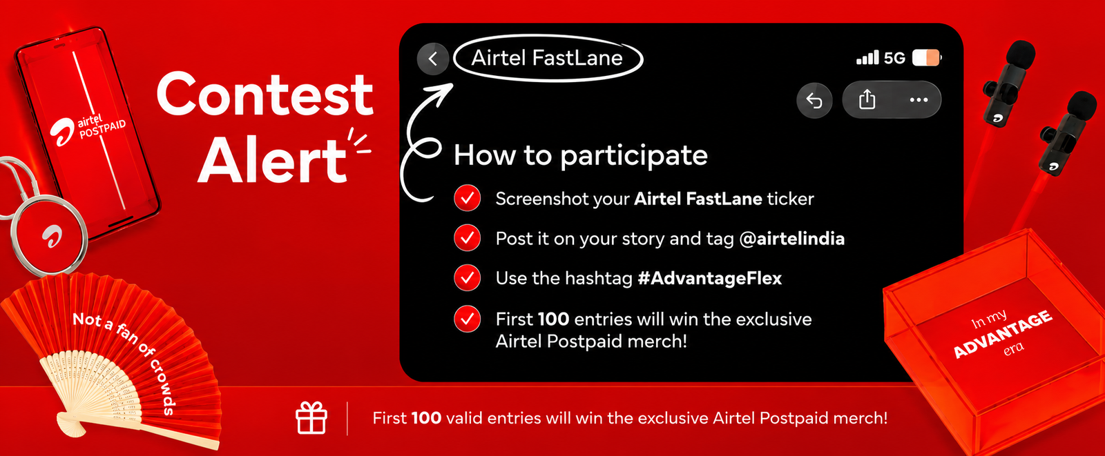 📱 Airtel FastLane Contest – Win Exclusive Postpaid Merchandise