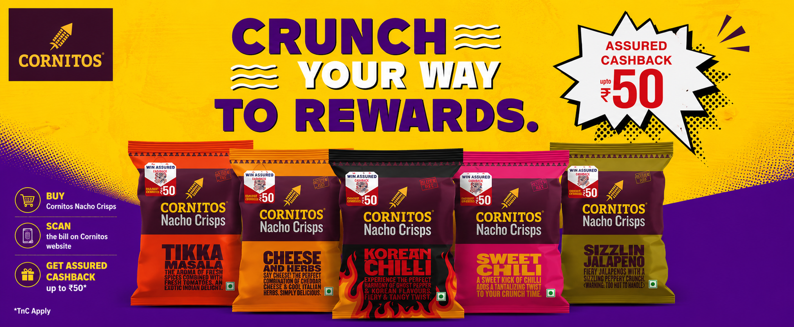 🌽 Cornitos Nachos & Crusties Cashback Offer
