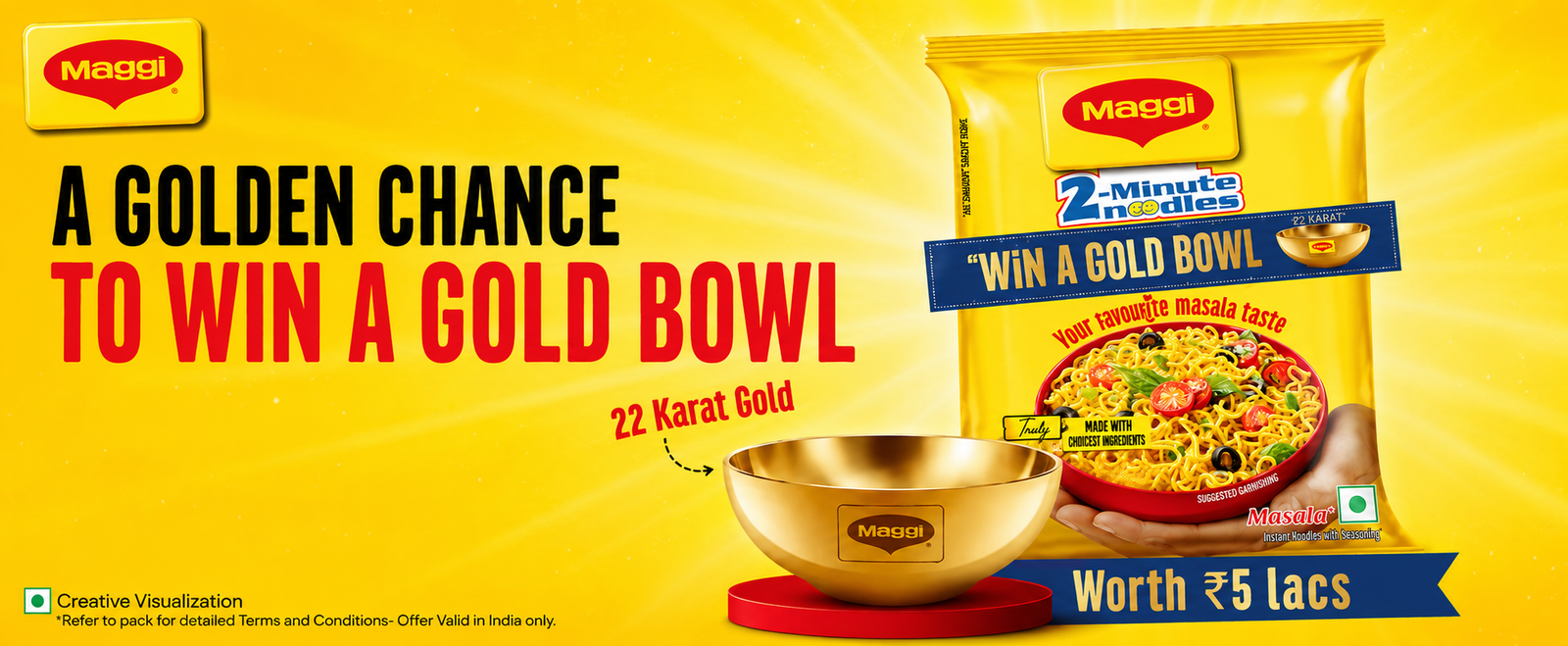 🍜 MAGGI Win Gold Bowl & Tanishq Gold Voucher Contest