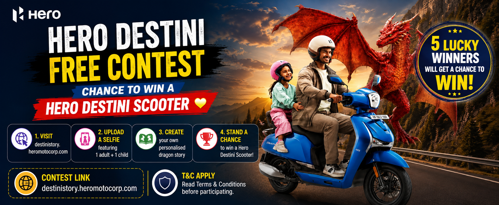 🐉 Hero Destini – Create Your Own Dragon Story & Win a Scooter! 🛵