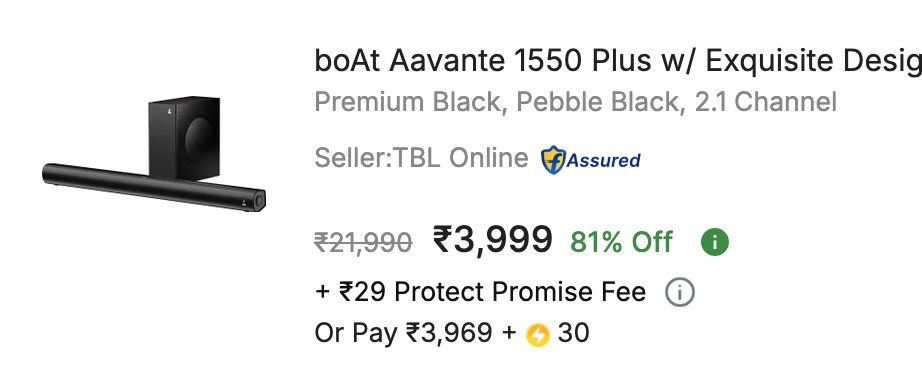 boAt Aavante 1550 Pro - 160 W