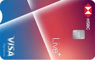 💳 HSBC Live+ Credit Card — 10% Cashback on Dining, Grocery & Food Delivery
